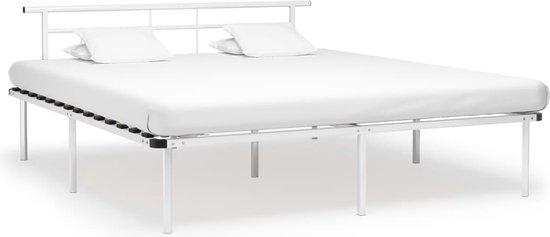 The Living Store Metalen Bedframe - Elegant - Klassiek - Bed - 200 x 200 cm - Ken- Massief metaal
