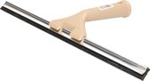 Beige raamwisser/raamtrekker rubber strip en kunststof handvat 35 cm - Raamtrekkers/ramenlappen