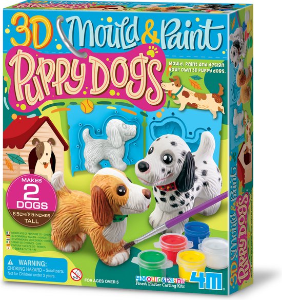 4 M - Moule & Peinture - Puppy - 3 D