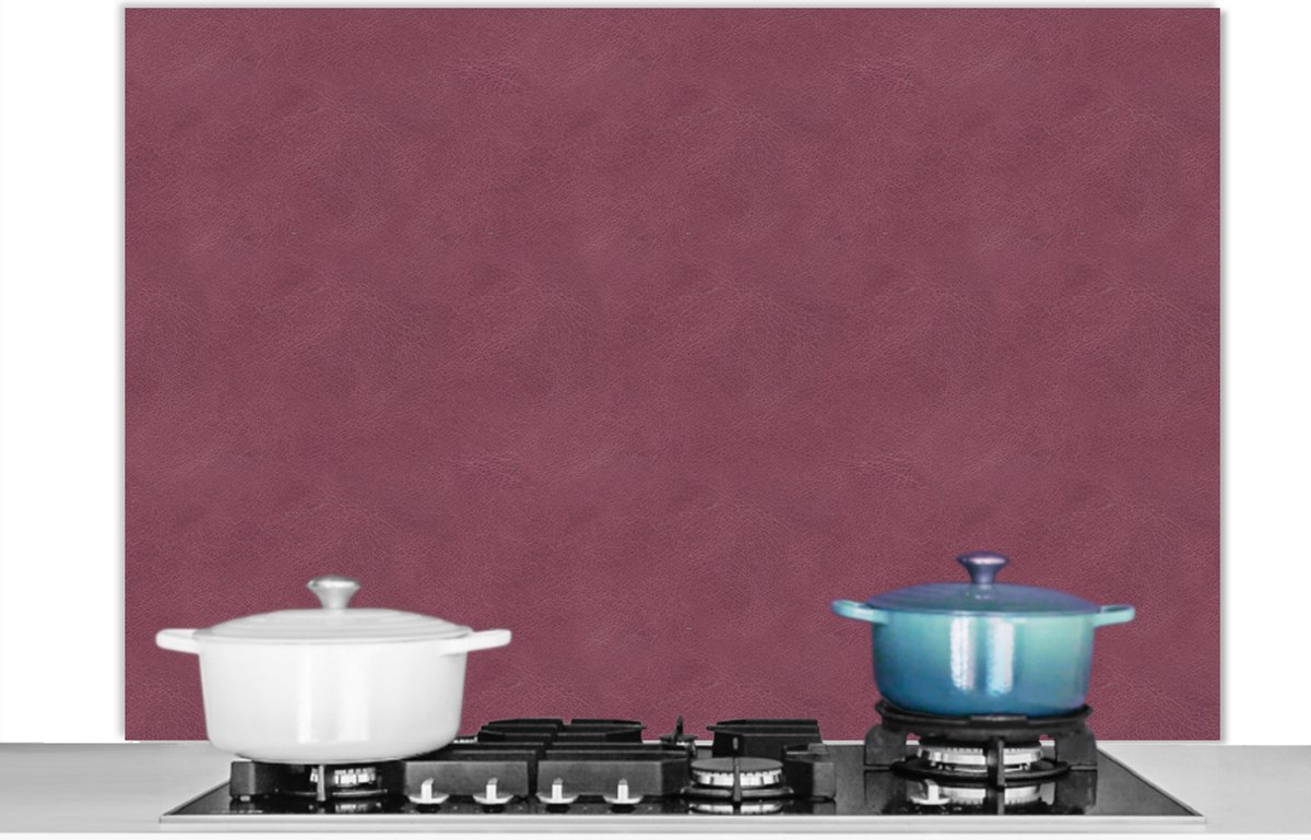 Spatscherm keuken - Spatwand - Leer - Roze - Dierenvel - Dier - 120x80 cm - Achterwand - Spatwand