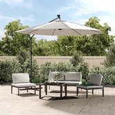 The Living Store Hangende Parasol - Elegant - Tuinparasol - Diameter- 300 cm - Met LED Verlichting