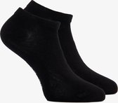 2 paires de chaussettes baskets en bambou noir - Zwart - Taille 39/42