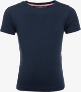 TwoDay meisjes basic T-shirt blauw - Maat 110/116