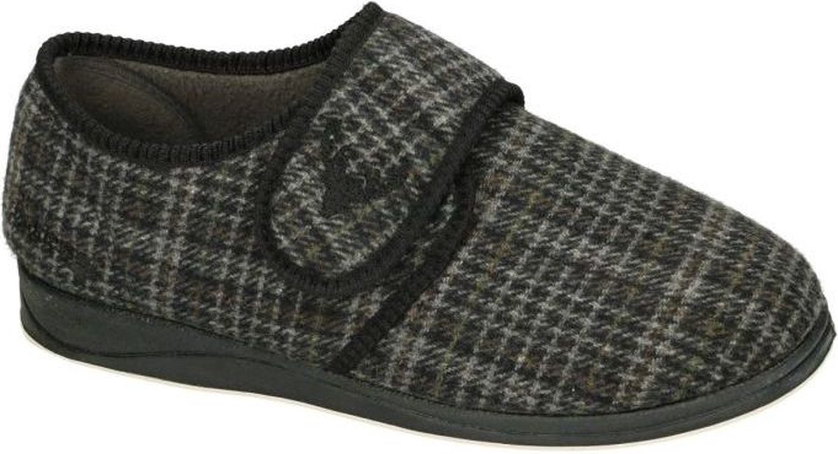 Padders -Heren - grijs donker - pantoffels & slippers - maat 43