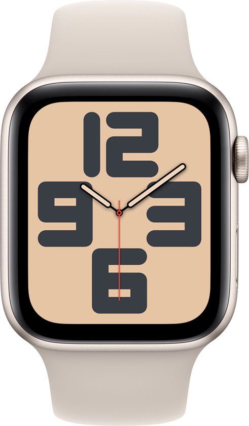 Apple Watch SE - 44mm - Starlight Aluminium Case with Starlight Sport Band - S/M