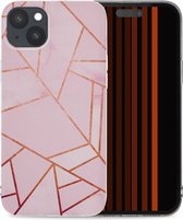 iMoshion Hoesje Geschikt voor iPhone 15 Plus Hoesje Siliconen - iMoshion Design hoesje - Roze / Pink Graphic