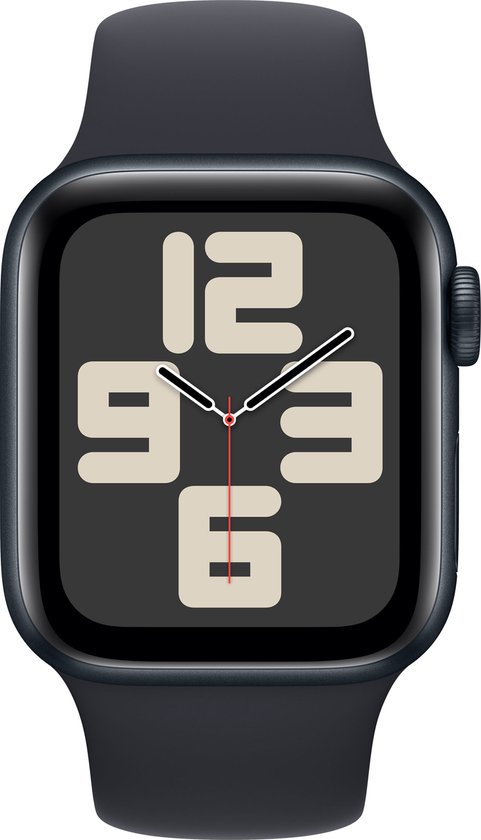 Apple Watch SE 40mm 4G – Sportbandje – Zwart (S/M)