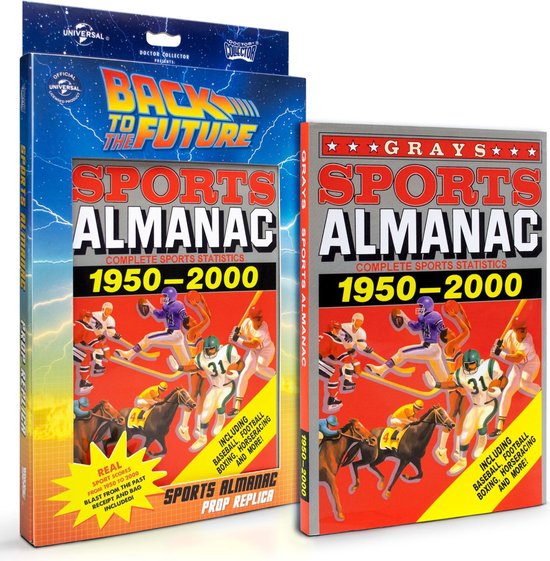 Foto: Doctor collector back to the future sports almanac replica