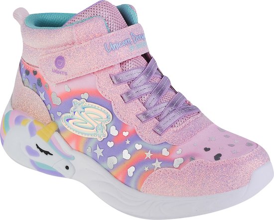 Skechers Lighted Unicorn Dreams Magical Dreamer 302332L-LPMT, voor meisje, Roze, Sneakers,Sportschoenen, maat: 35