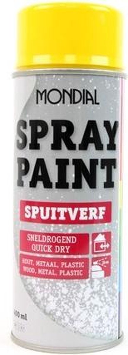 Hoogglans Spray Paint - Kwaliteitslak Geel | RAL 1021 | Beitsenkwast.nl