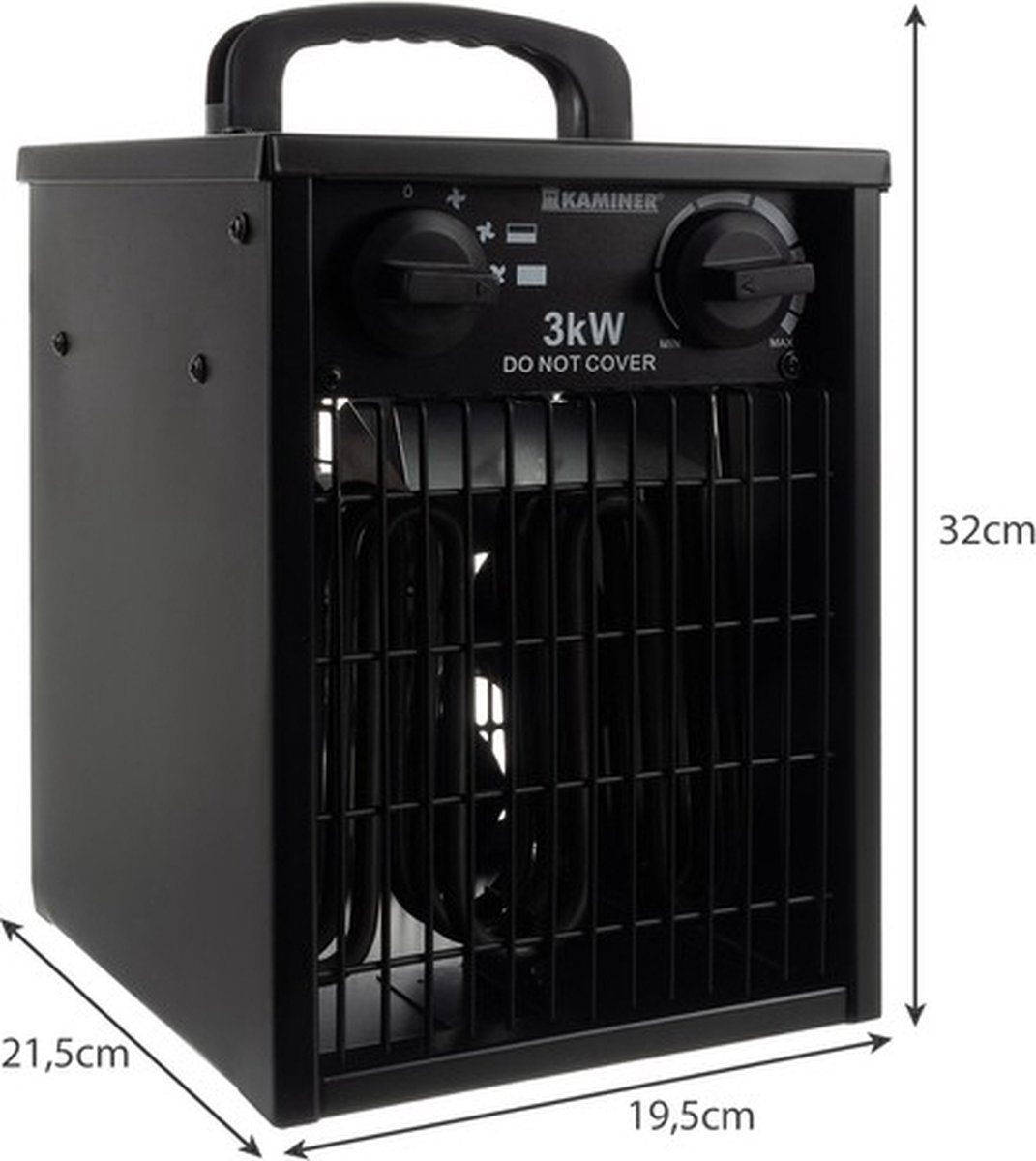 Aérotherme en céramique radiateur soufflant Aérotherme Chauffage électrique  Mini ventilateur Chauffage froid 3000W Chauffage