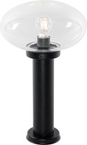 QAZQA elly - Moderne Staande Buitenlamp | Staande Lamp voor buiten - 1 lichts - H 50 cm - Zwart - Buitenverlichting