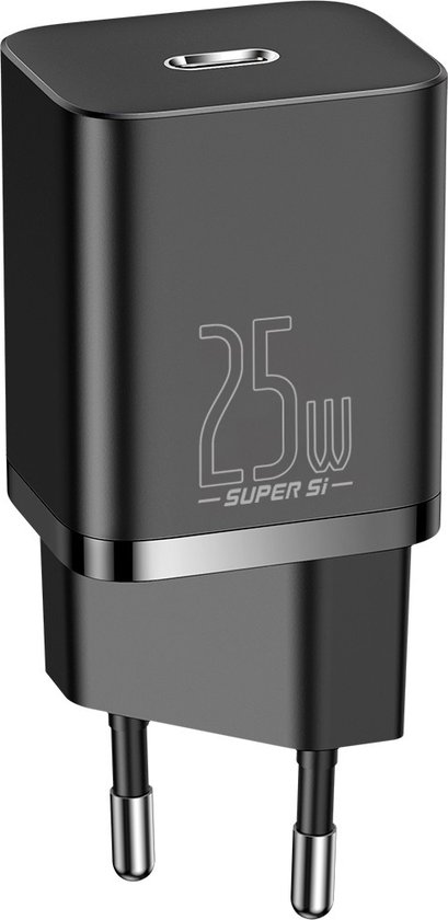 Chargeur Baseus Super Si USB C noir - charge rapide 25W