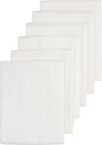 Meyco Baby Uni hydrofiele doeken - 6-pack - white - 60x60cm