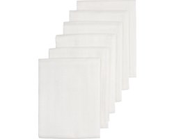 Meyco Baby Uni hydrofiele doeken - 6-pack - white - 60x60cm