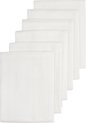 Lingettes hydrophiles Meyco Bébé Uni - paquet de 6 - blanc - 60x60cm