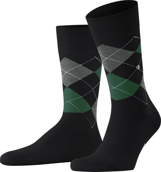 Burlington King one-size duurzaam biologisch katoen sokken heren zwart - Maat 40-46