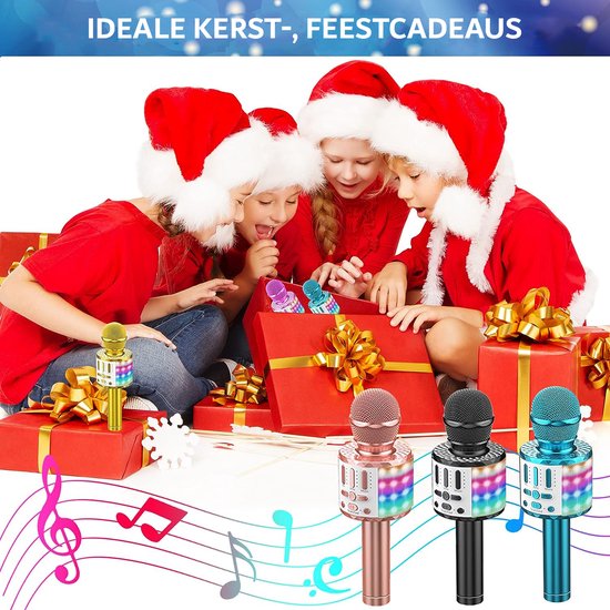 Mini machine à karaoké avec Set microphone - C20Plus - Cadeau de Noël -  Coffret cadeau
