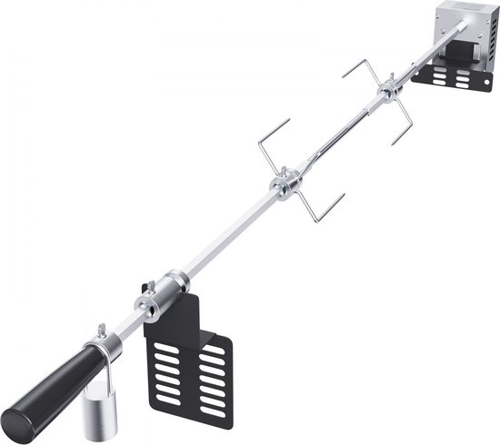 speenvarkensgrill lamsgrill 100,6 cm, 12 kg RVS rotisserie spit braadgrill 9 W, lamsgrill BBQ grill grillwagen barbecue, grote spitgrill geschikt voor kalkoen, ham, etc. van FAVILLA BBQ — afbeelding 2