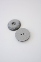 Boutons 10 pièces - gris 31mm - bouton gris à deux trous