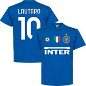 Inter Lautaro 10 Team T-Shirt - Blauw - 4XL