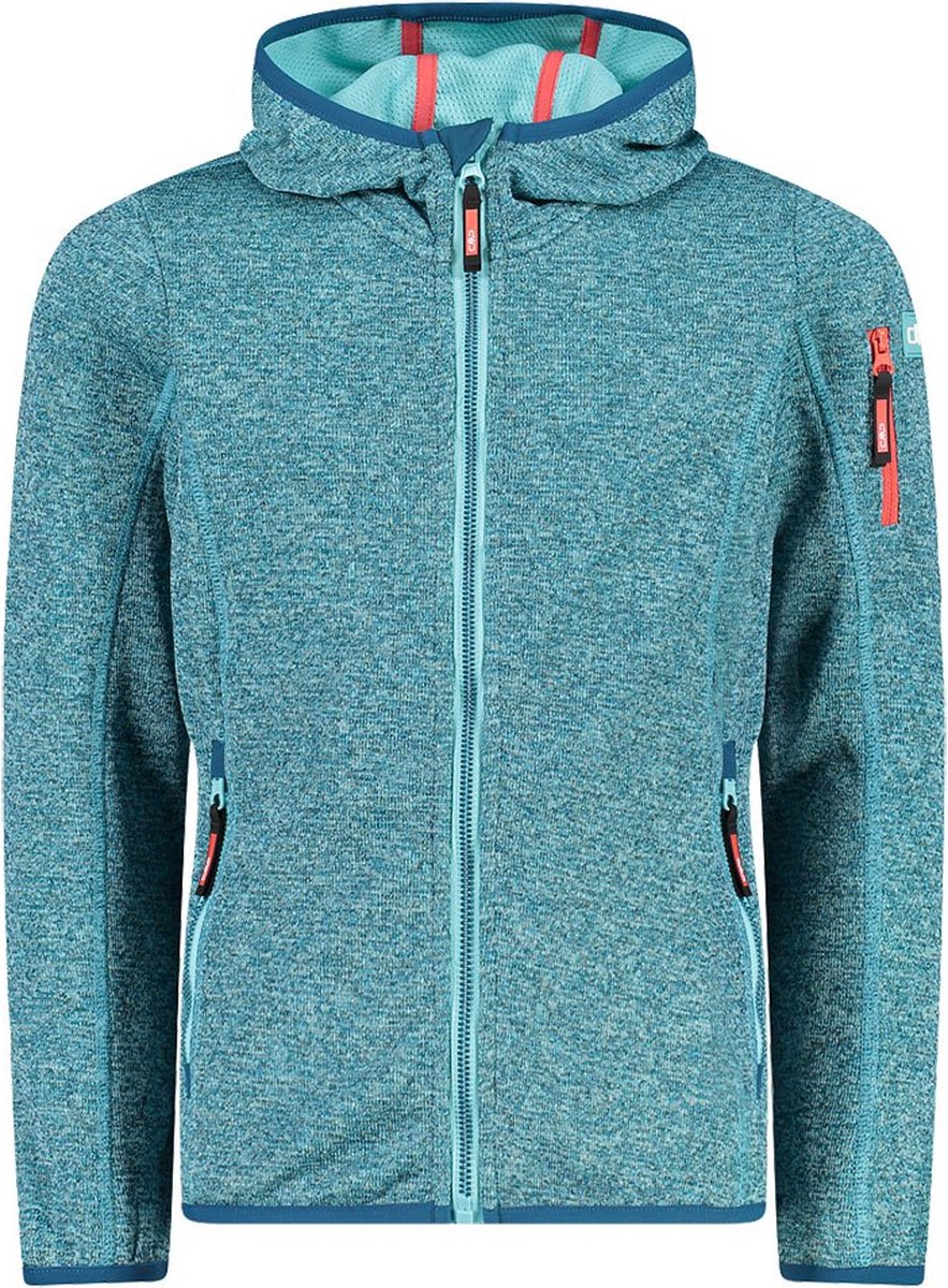Cmp Jacket 30h5905 Fleece Met Capuchon 12 Years Acqua / Darker