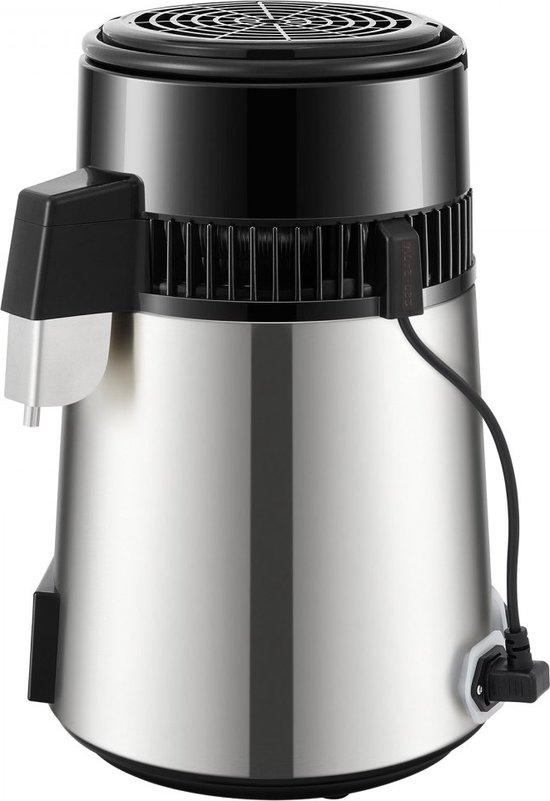 Distillateur D'eau VEVOR 4L - 750W, Inox Alimentaire, Pour Eau Pure Maison Ou Bureau