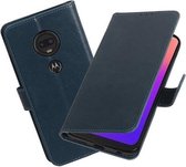 Motief Bookstyle Hoesje voor Motorola Moto G7 / G7 Plus Blauw