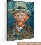 Peintures sur toile - Autoportrait - Vincent van Gogh - 60x80 cm - Décoration murale