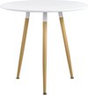 Design Eettafel Jack - Ø80x75 cm - MDF - Rond - Wit - Stijlvol Design