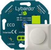 Lybardo Eco LED 3-125 Watt Coupe-phase Universel complet avec cadre encastré