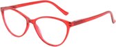 XYZ Eyewear Leesbril Rood +2.50 - Dames - Heren - Leesbrillen - Trendy - Lees bril - Leesbril met sterkte - Voordeel - Cateye - Met sterkte +2.50