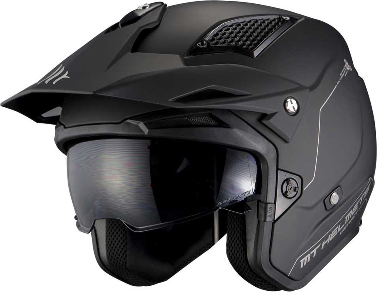 Mt Helmets District Sv S Open Helm Zwart XL