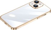 Sulada Shockshield backcase harde achterkant met lensbeschermer en schokbestendigheid voor iPhone 14 goud