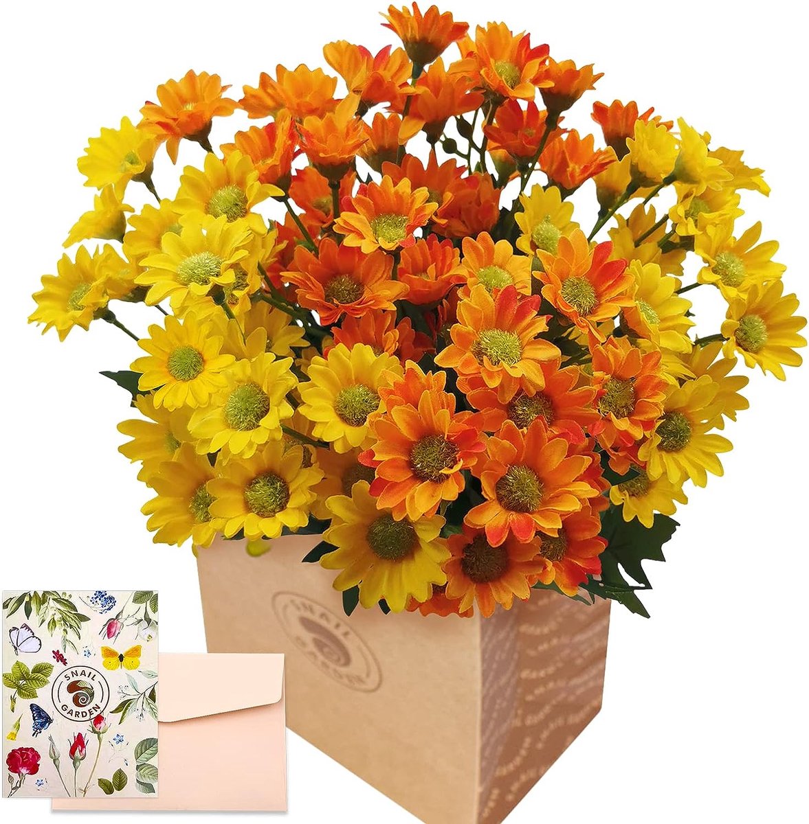 Kunstmadeliefjes, bloemen, 84 koppen, kunstzijde, wilde bloemen, kunststof, kunstmadeliefjes, bloemen, boeket voor boerderij