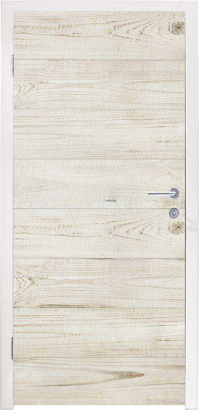 Deurposter 90x235 cm - Deursticker Hout - Boom - Berk - Meubelfolie zelfklevend - Deurfolie woonkamer - Interieurfolie fotobehang - Deur plakfolie - Deurstickers - Deurbehang sticker - Kamer decoratie