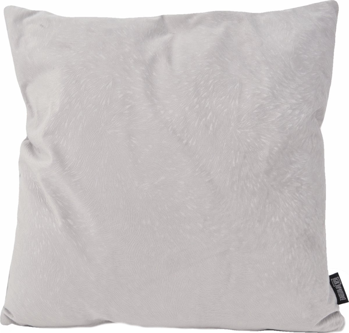 Gek op Kussens! Sierkussen Velvet Chic Silver Grey | 45 x 45 cm | Velvet/Polyester Zilvergrijs