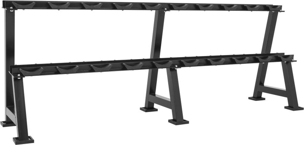 Gorilla Sports Dumbbell Rack - Gewichten standaard - Ruimte voor 20 dumbbells op Prijzenvolger.com