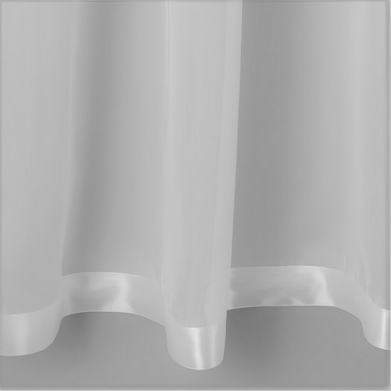 Glow Thuis - Vitrage - voile materiaal - kant en klaar - Satijn Band - Wit  - 300x150... | bol | Bändchenrollos