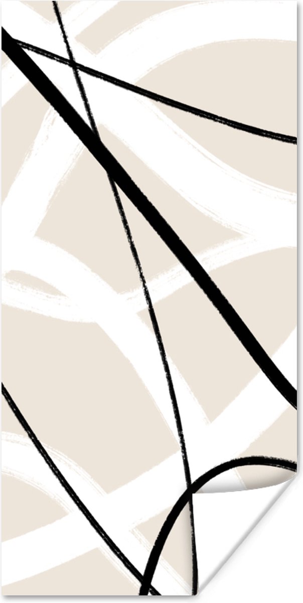 Poster Lijn - Abstract - Minimalisme - Pastel - 60x120 cm