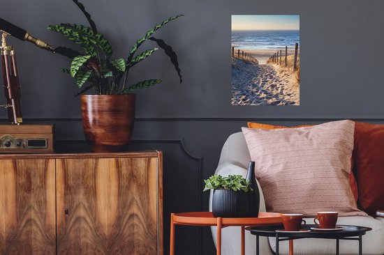 Affiche Plage - Mer - Pays- Nederland - Dunes - Soleil - 30x40 cm