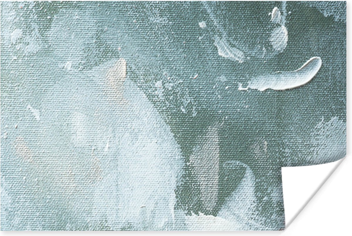Poster Acrylverf - Abstract - Design - 30x20 cm