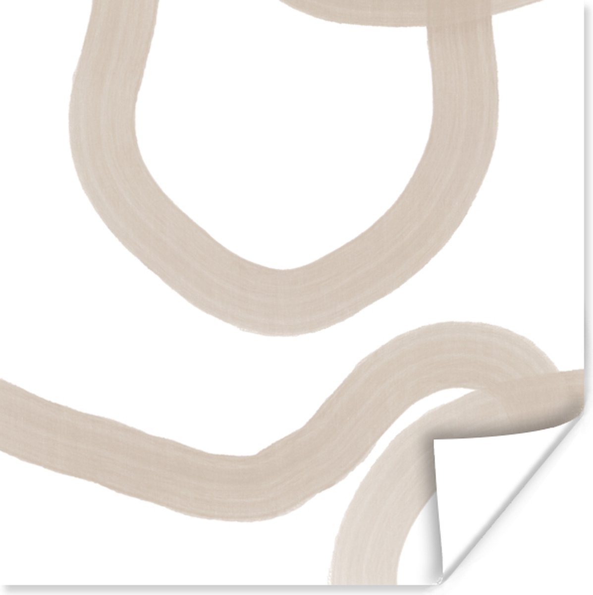 Poster Abstract - Pastel - Design - 75x75 cm