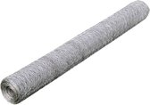 vidaXL-Kippengaas-25x0,75-m-gegalvaniseerd-staal-zilverkleurig