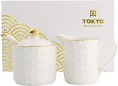 TOKYO DESIGN STUDIO - NIPPON WHITE GOLD RIM MILK AND SUGAR GIFTSET