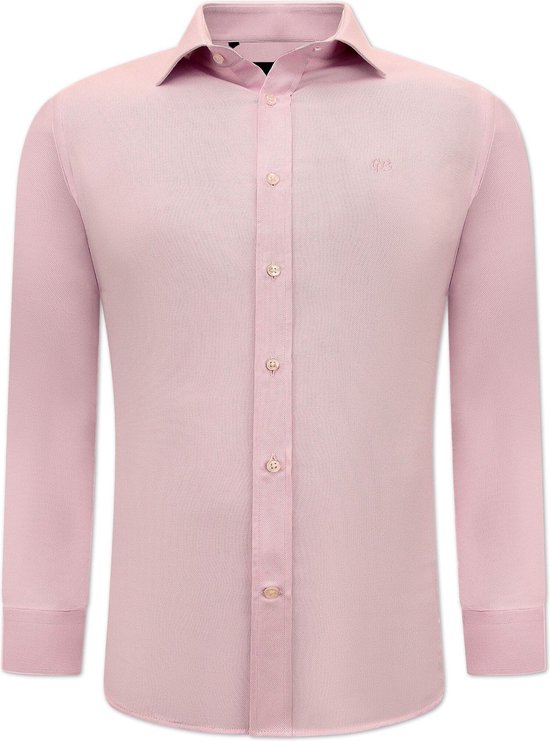 Chemise Oxford Smart pour Homme - Coupe Slim Stretch - Rose