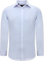 Oxford Overhemd Heren Effen - Slim Fit Stretch - Wit