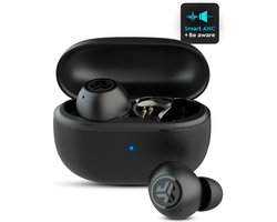 JLab Go POP ANC Draadloze Oordopjes - Noise Cancelling Oortjes - Bluetooth Multipoint - 24 uur Speeltijd - Met Microfoon - Draadloos - Geschikt voor Android en Apple - Zwart