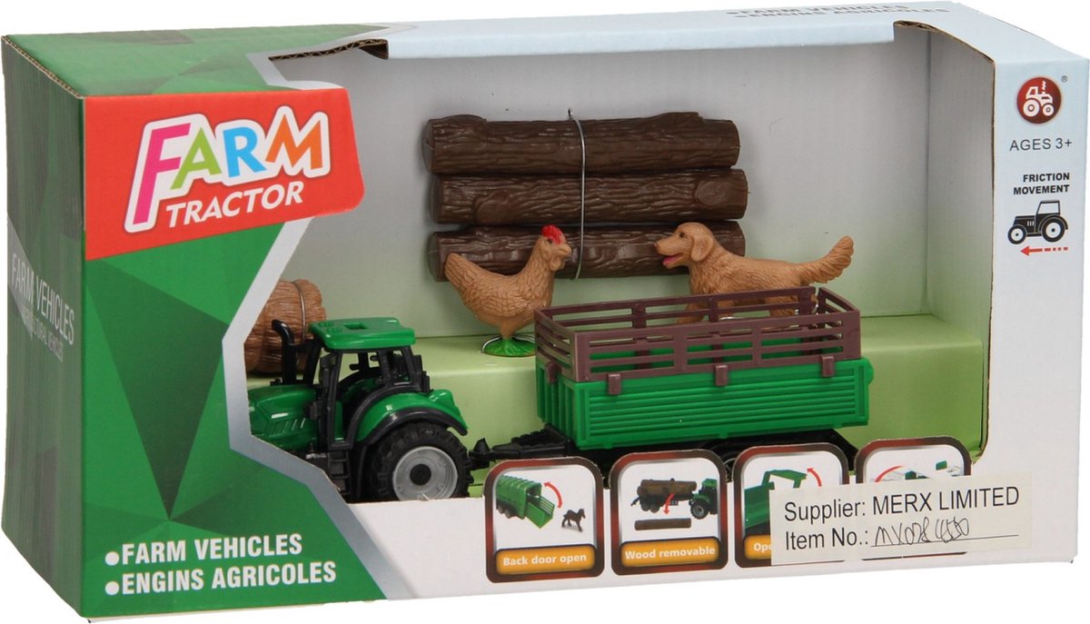 Tractor met Toebehoren - Set 3