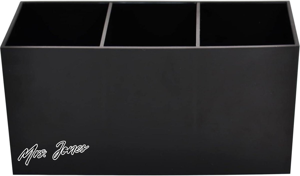 Mrs. Jones Make-up borstelhouder 3 sleuven - cosmetische organizer voor borstels eyeliners lippenstift lipgloss - bureau opslag houder .